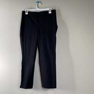 Talbots PETITE Chatham Ankle Pants Women's 8P Mid Rise Black Office Career